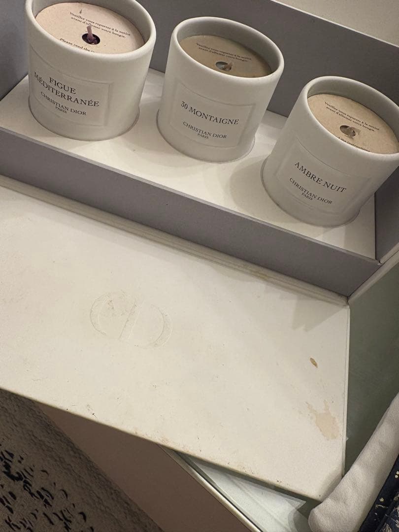 CHRISTIAN DIOR アロマキャンドル3個セット