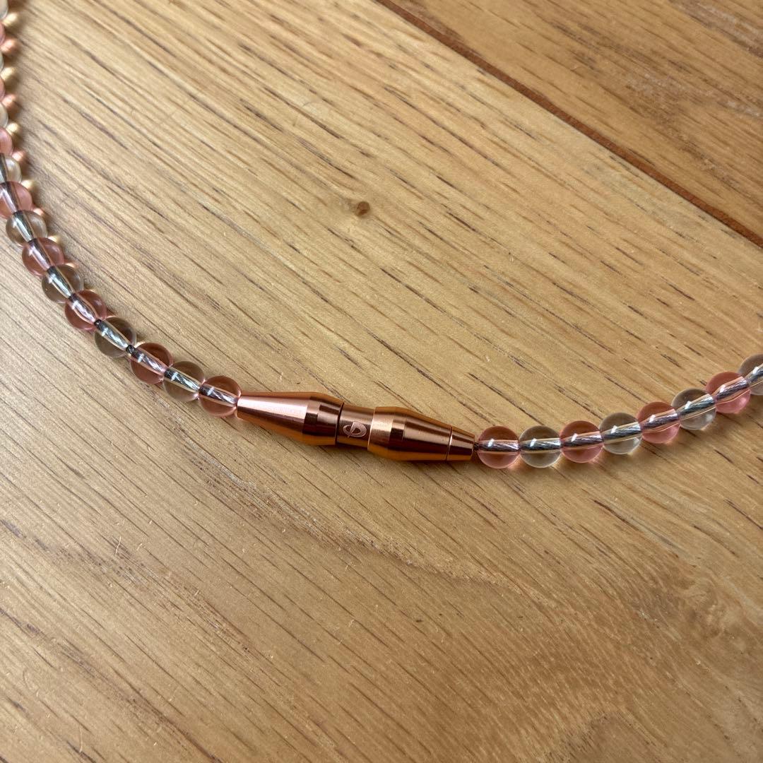 RAKUWAネックレス EXTREME クリスタルタッチ　ピンクゴールド/クリア