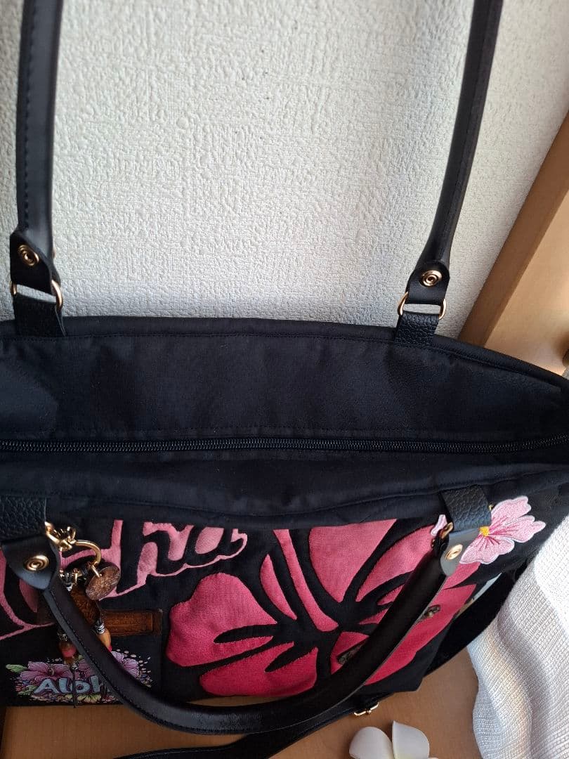 特別価格！ラスト！　ハワイアンキルト バッグ　2WAYファスナー P