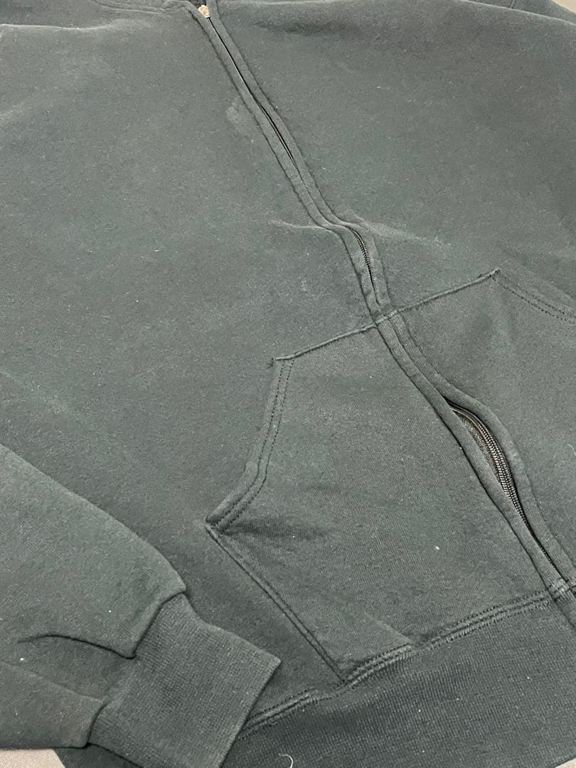 90s usa製 ブラックRUSSELL ATHLETIC フルジップスウェット