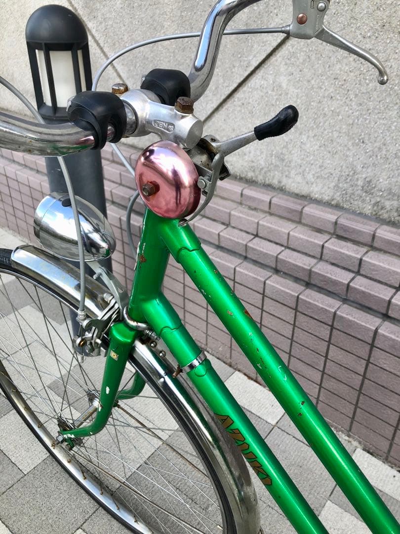 AZUKI 　自転車　ビンテージ　昭和レトロ　5段変速　27インチ　東京