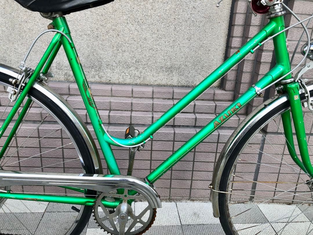 AZUKI 　自転車　ビンテージ　昭和レトロ　5段変速　27インチ　東京