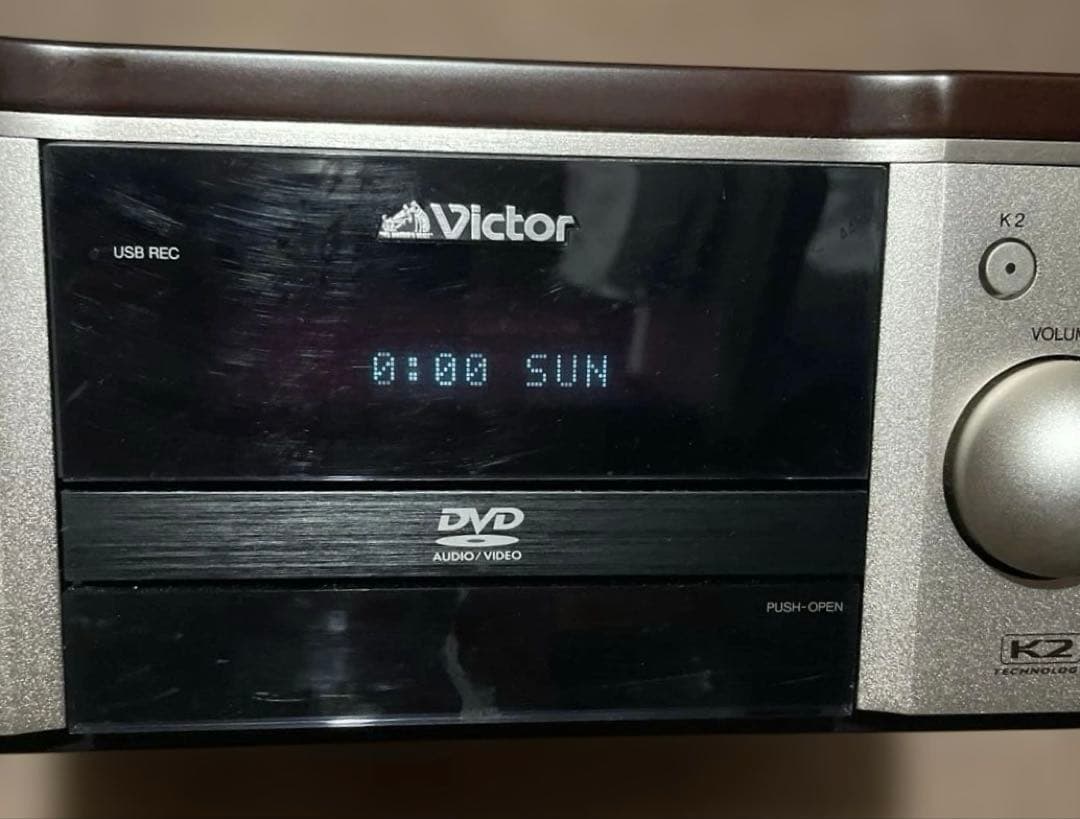 Victor コンパクトコンポ　CA-EXAR7 スピーカー左右　説明書付