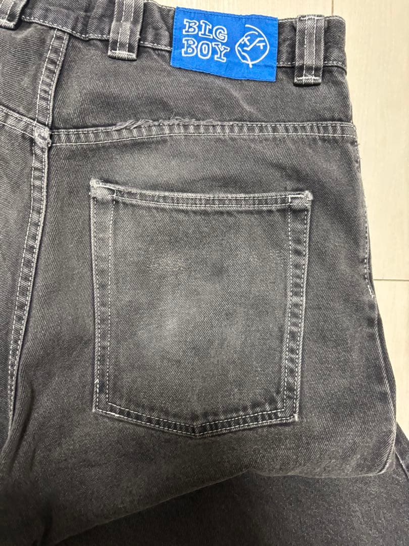 POLAR SKATE BIGBOY 旧ロゴ　グレー　デニム　Mサイズ
