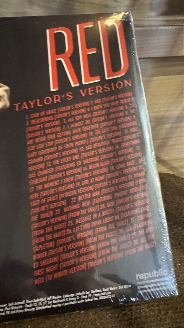 新品未開封 Taylor Swift RED TV 4LP 輸入盤