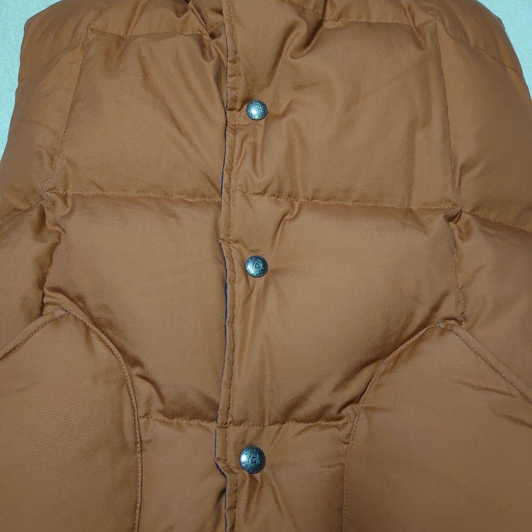 BEAMS PLUS　トリプルコラボ　ダウンベスト XL　美品　オレンジ