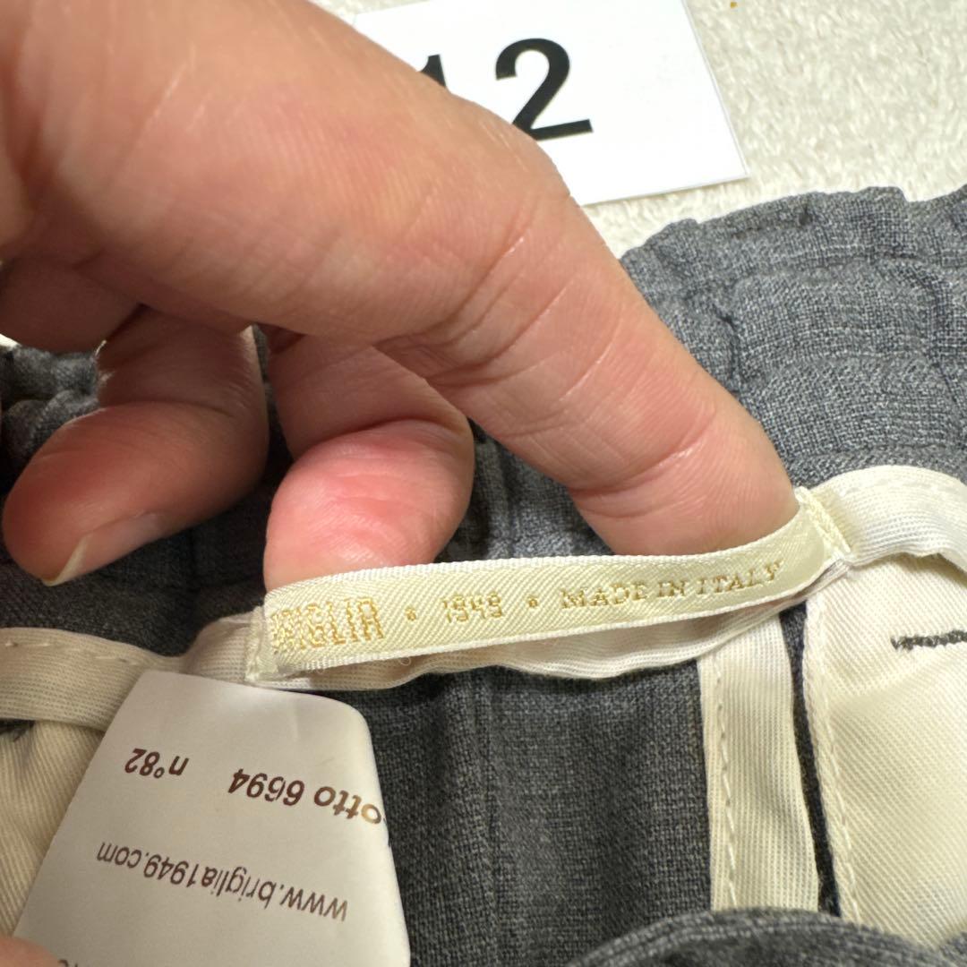 12 未使用　春夏　BRIGLIA ブリリア　イージースラックス　グレー　46M