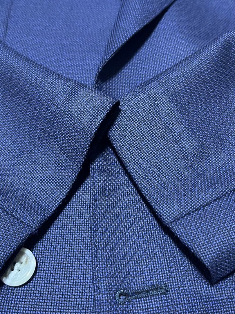 BARBA バルバ 46 ダブルブレスト ジャケット 4ボタン　ネイビー