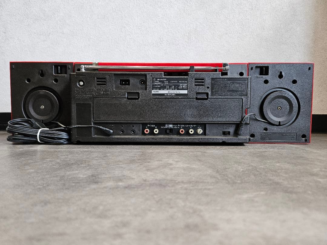 昭和レトロ希少【 SHARP QT-88 QT88 MK 2 ラジカセ　当時物