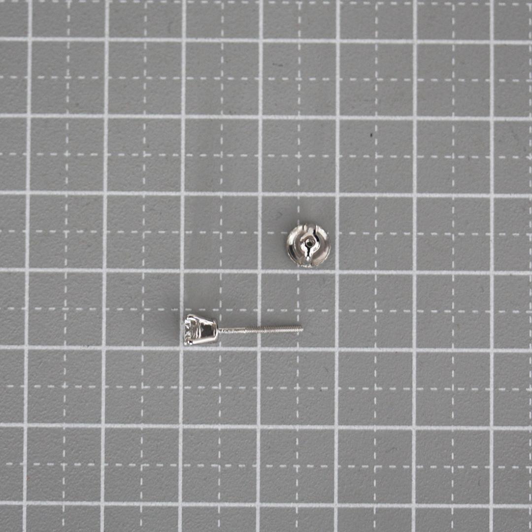 ティファニー ダイヤ スタッド ピアス pt950 4mm 片方のみ 箱 仕上済