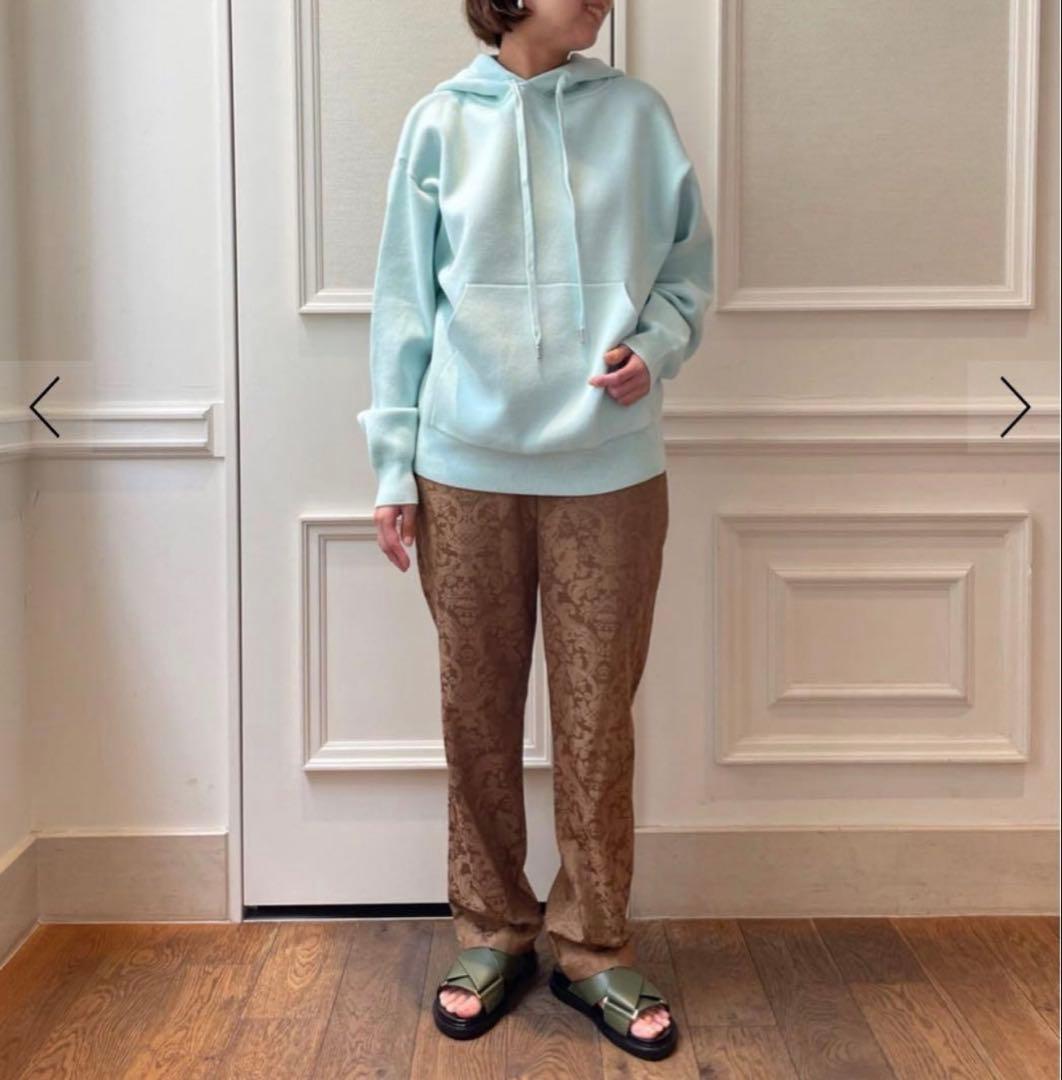 は*ん様 CABaN コットンカシミア　パーカ　ライトブルー