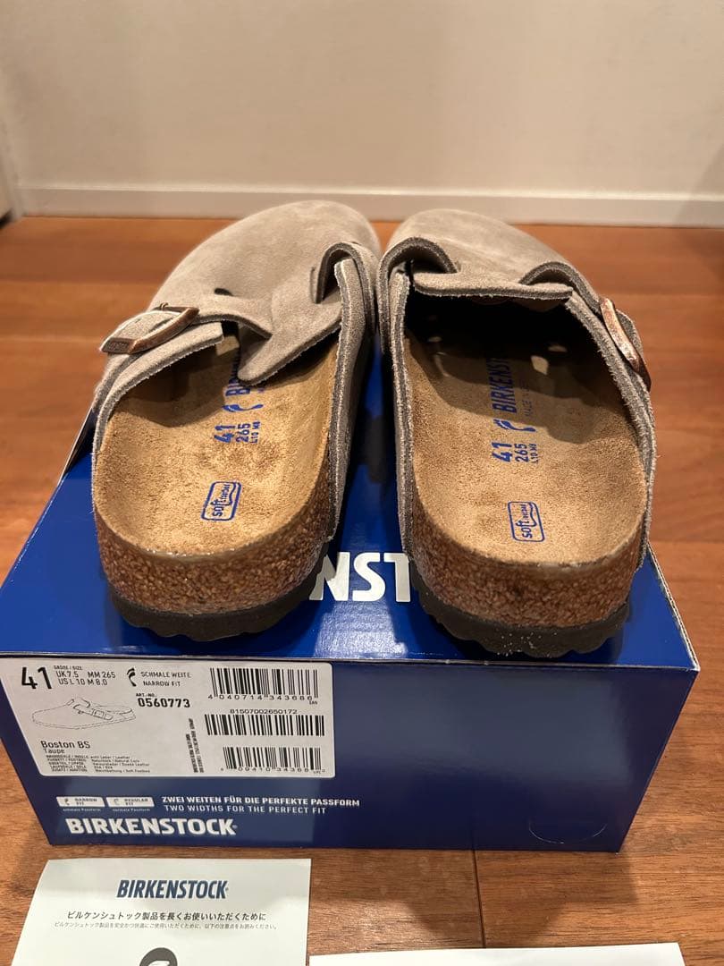 国内正規品BIRKENSTOCK BOSTON TAUPE スエード 41