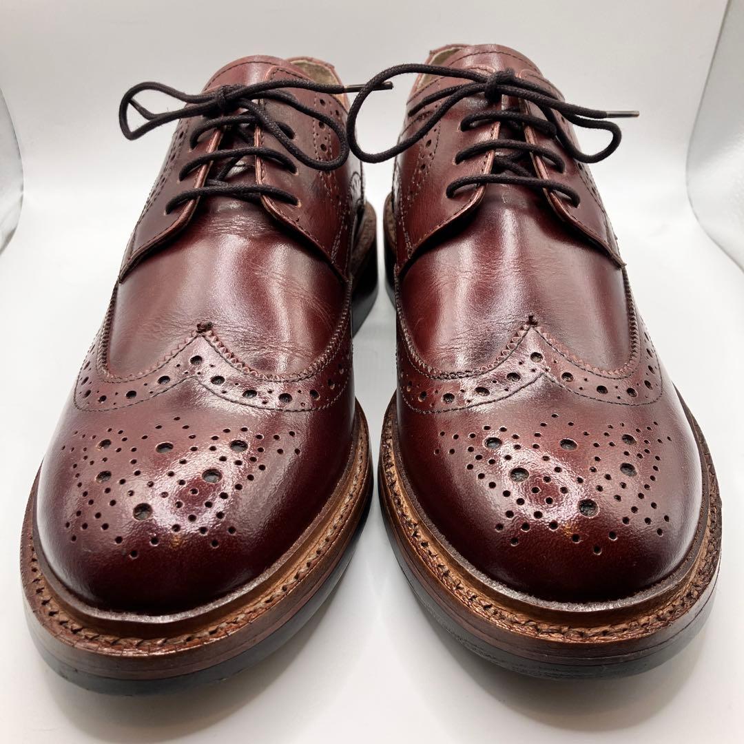 リ*ウ様 ☆新品☆ WALLSALL ウィングチップレザーシューズ WINE 4