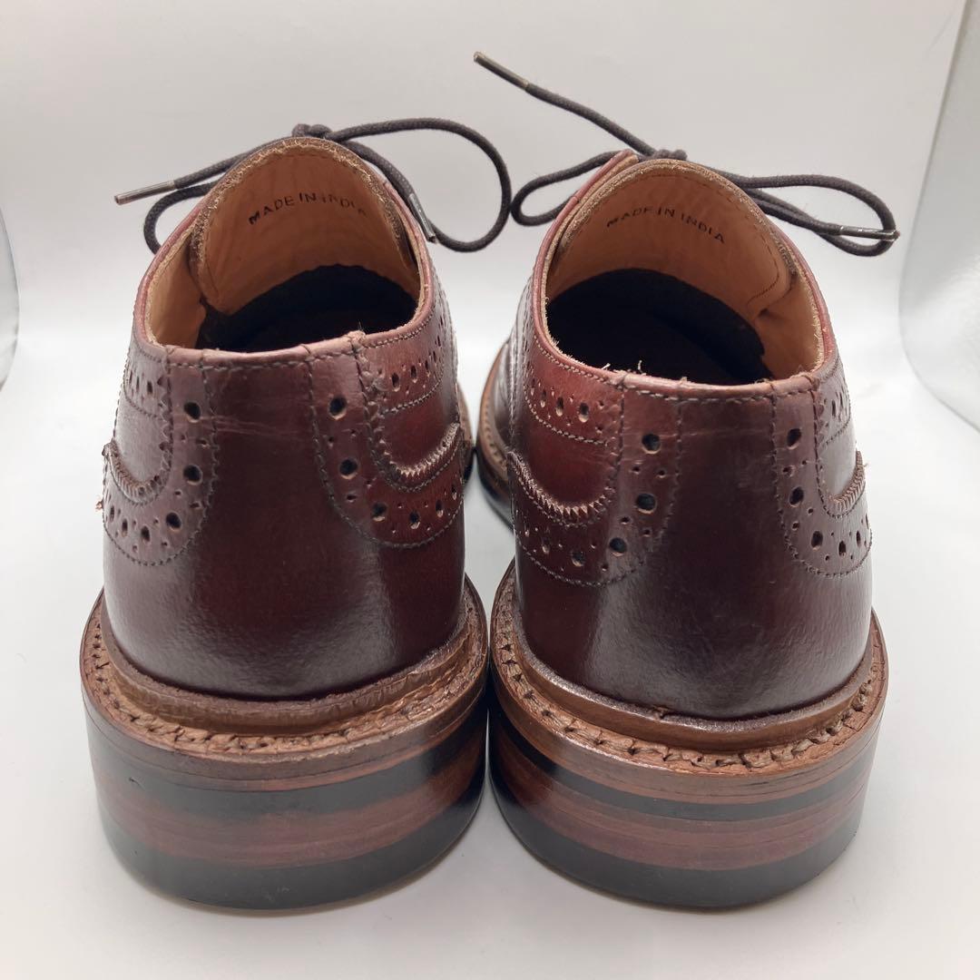 リ*ウ様 ☆新品☆ WALLSALL ウィングチップレザーシューズ WINE 4