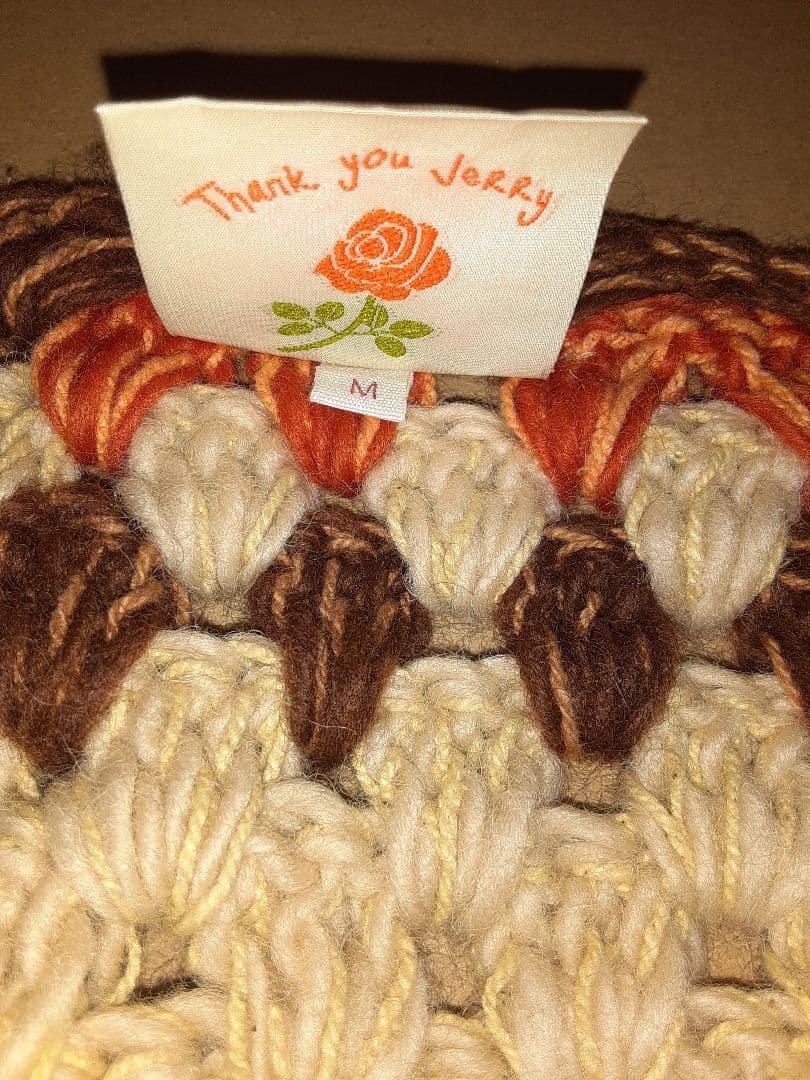 ま*る様 HAVEAGRATEFULDAYクロシェカーディガンMサイズ