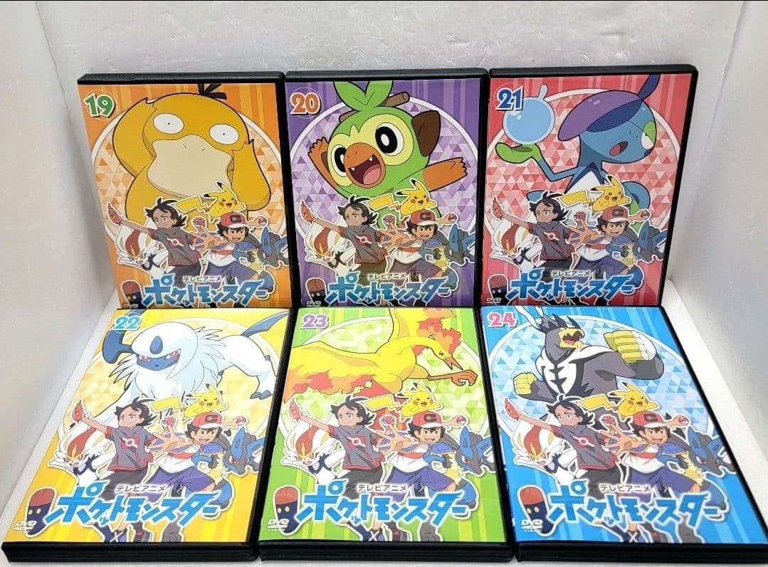 【新品ケース収納】　ポケットモンスター　新無印　１～45巻　全巻　レンタルDVD