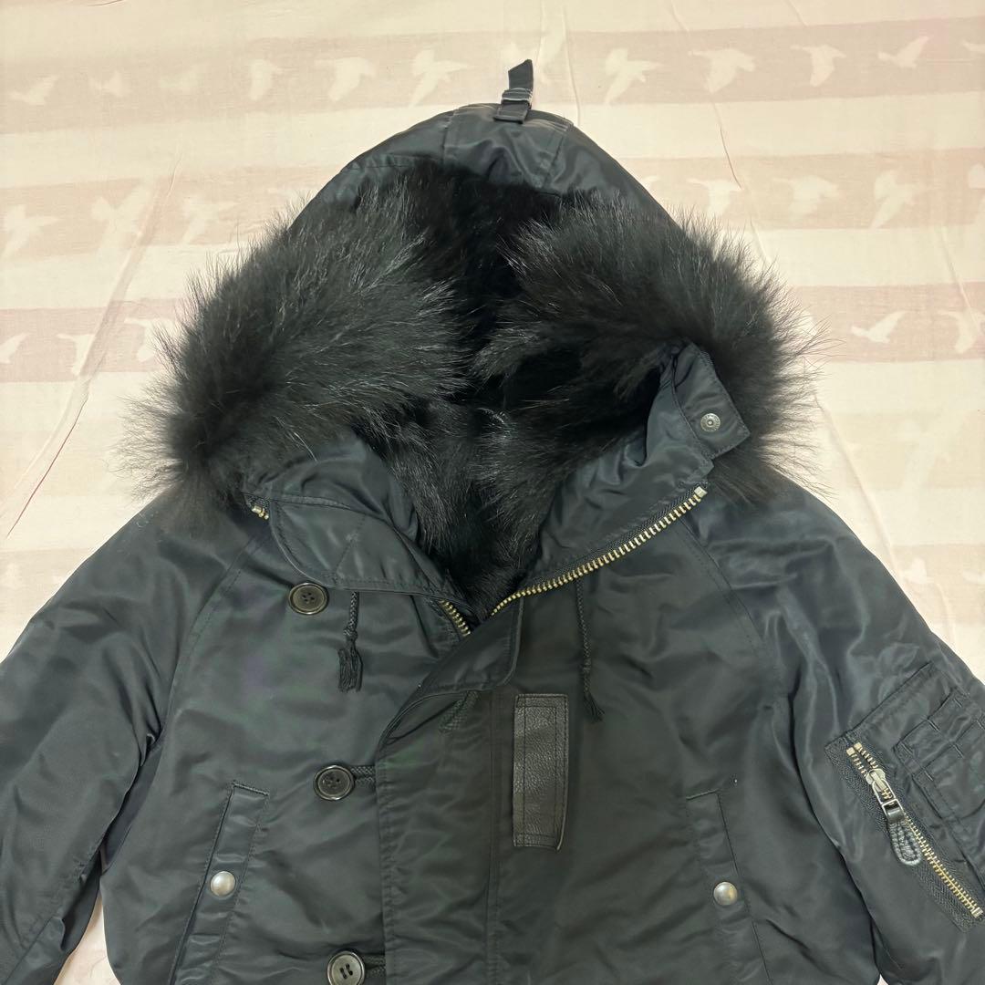 超希少モデル wjk 総裏フォックスファー リアルファー N-3B 黒　サイズM