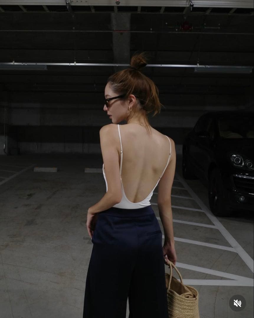 【カリメロ様限定】ホワイトバックオープンボディスーツ