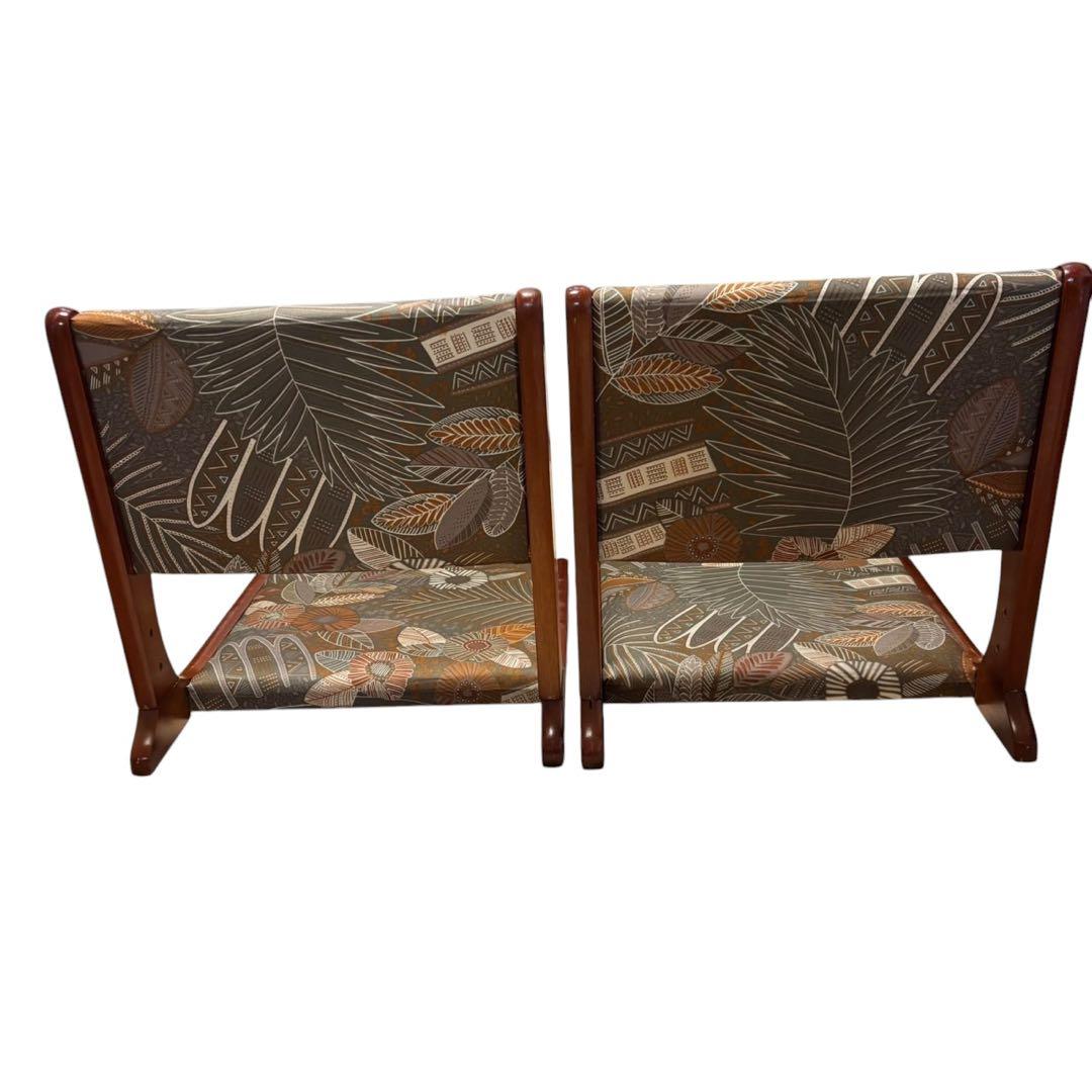 折りたたみ座椅子 天然木 2脚セット