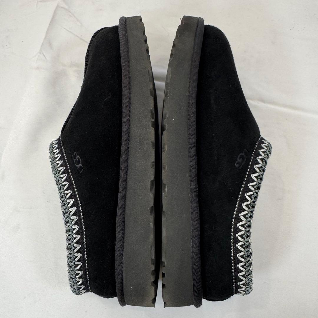 美品 UGG スエード スリッポン タスマン スリッパ ブラック 23cm