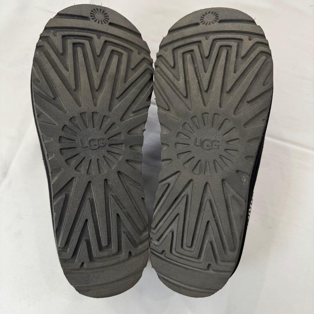 美品 UGG スエード スリッポン タスマン スリッパ ブラック 23cm