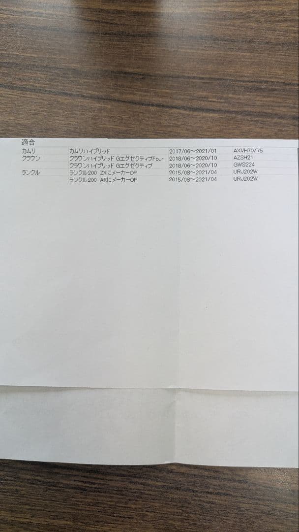 TOYOTA純正 タイヤ空気圧警報システム（TPWS）ランクル200/カムリ用