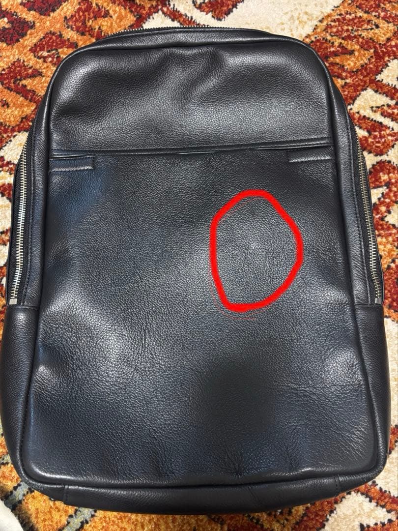 ビジネスレザーファクトリー　リュック　ブラック