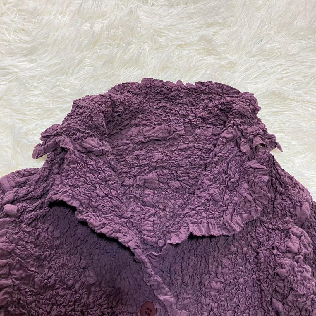 美品 me ISSEYMIYAKE ジャケット カリフラワー パープル