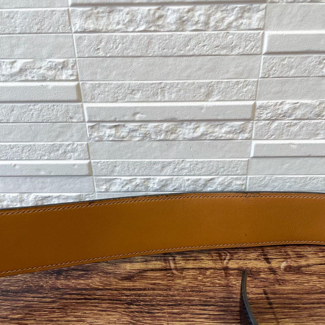 良品 エルメス ケリー ベルト レザー ゴールド 金具 ターンロック