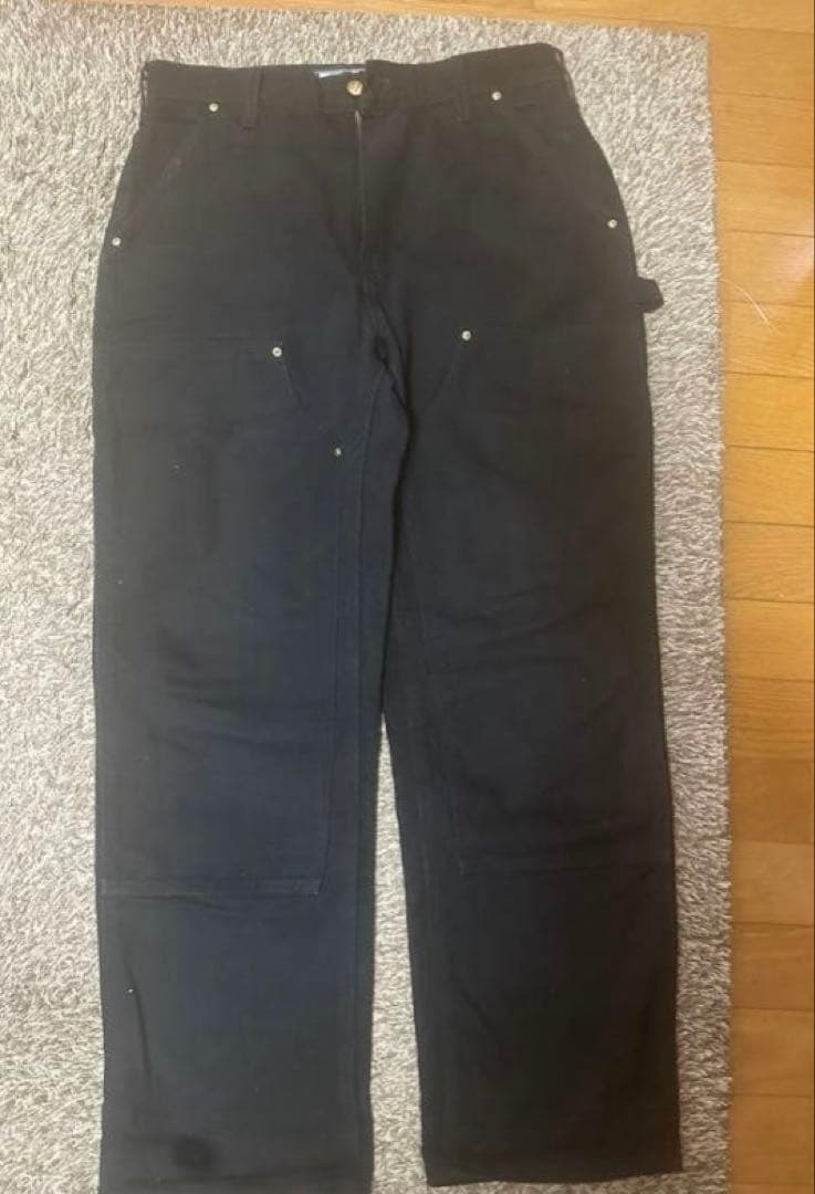 カーハート　USA製　ダブルニー　ワンウォッシュ　w33L30