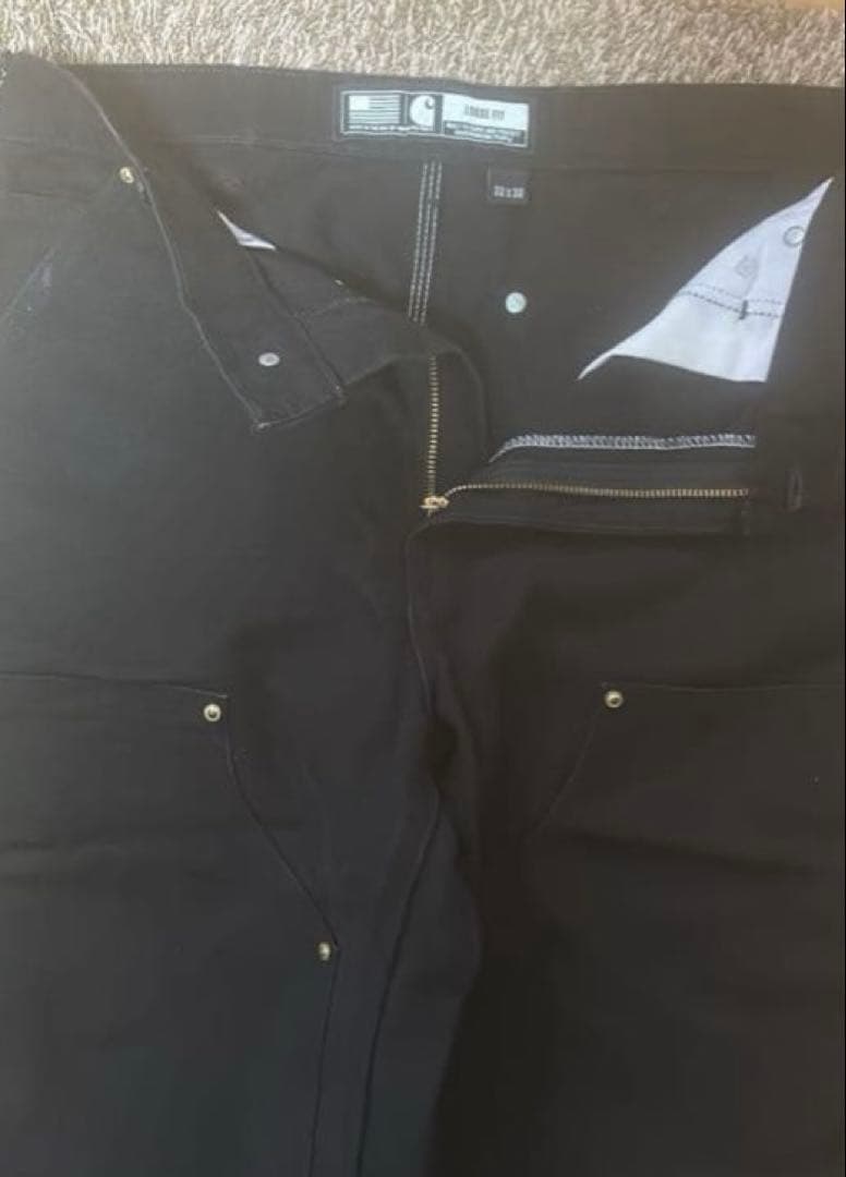 カーハート　USA製　ダブルニー　ワンウォッシュ　w33L30