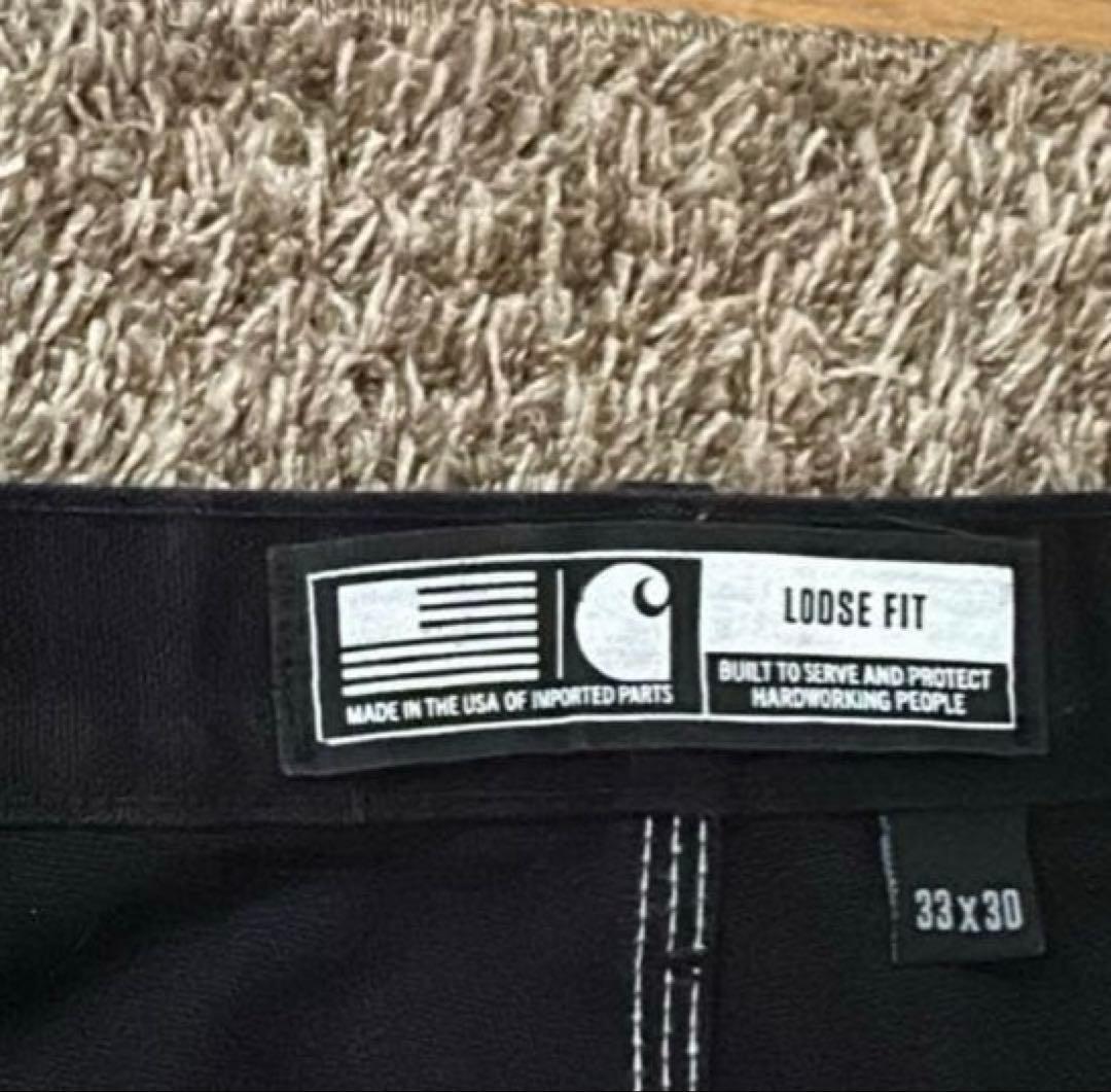 カーハート　USA製　ダブルニー　ワンウォッシュ　w33L30