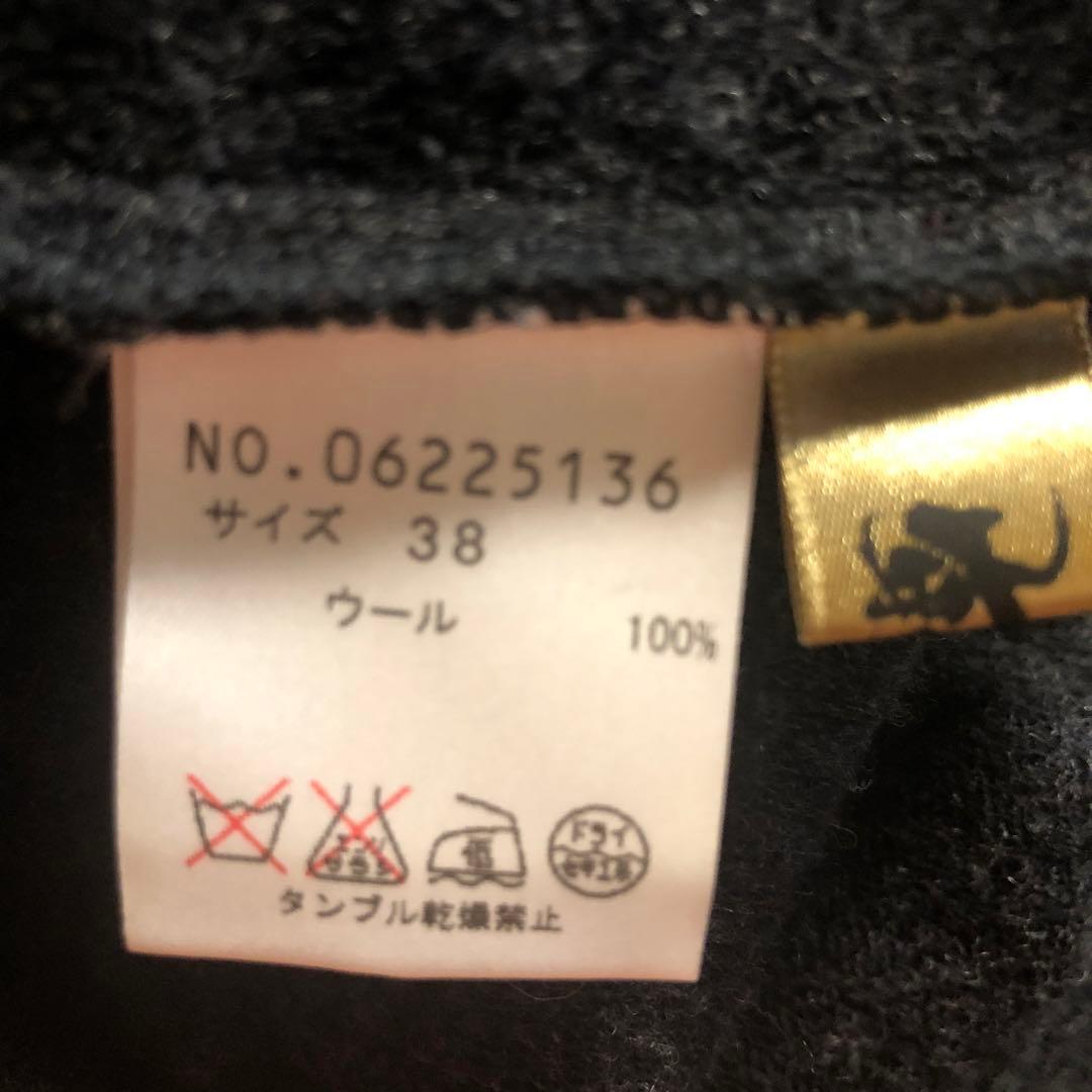 センソユニコ芽風グレー ドット柄 五分袖チュニック