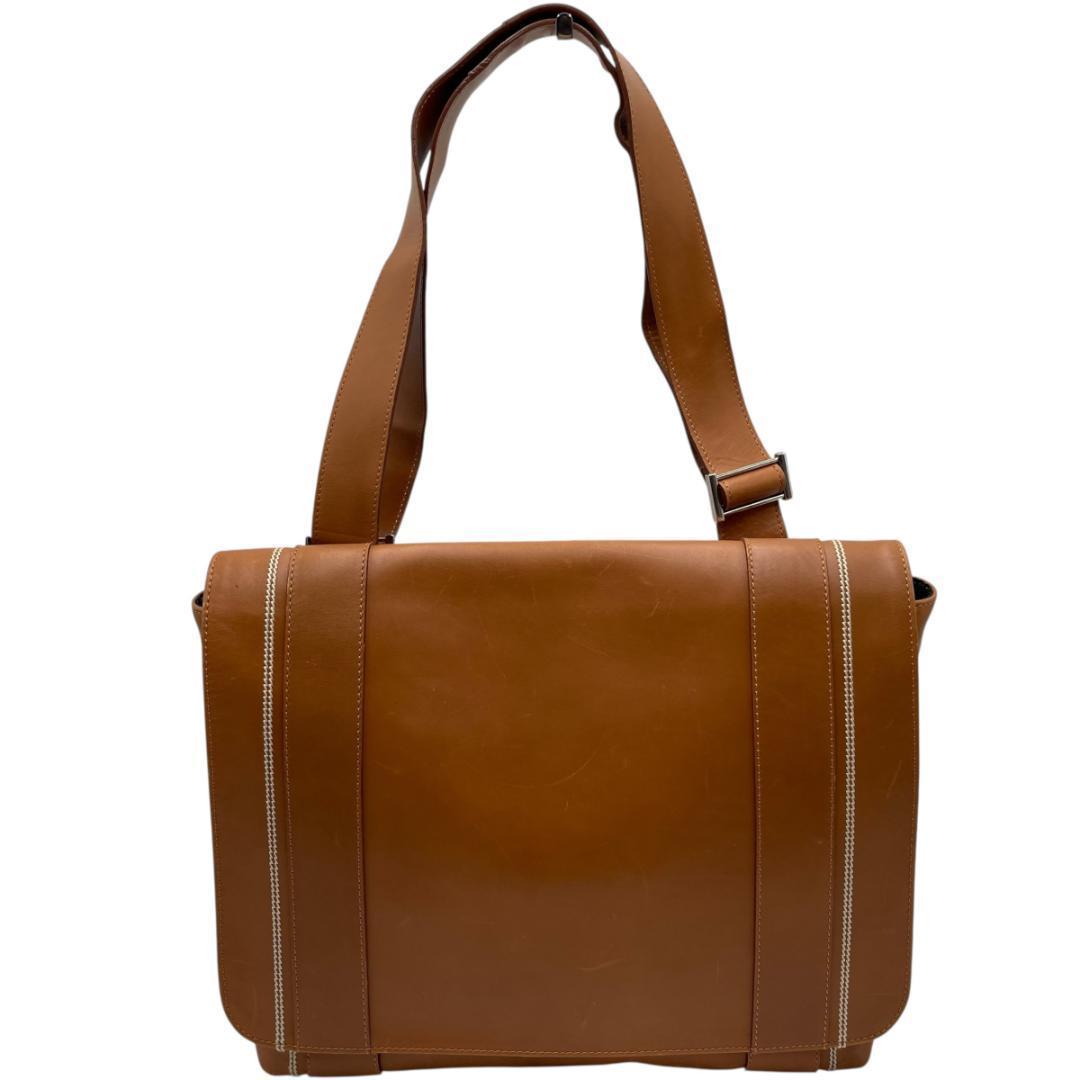 dunhill/ダンヒル レザー ショルダーバッグ メッセンジャーバッグ