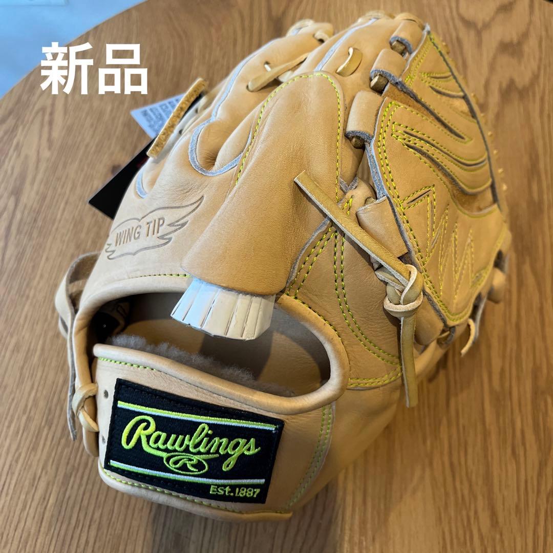 新品 値下げ中 ローリングス 硬式投手用 Aキャメル