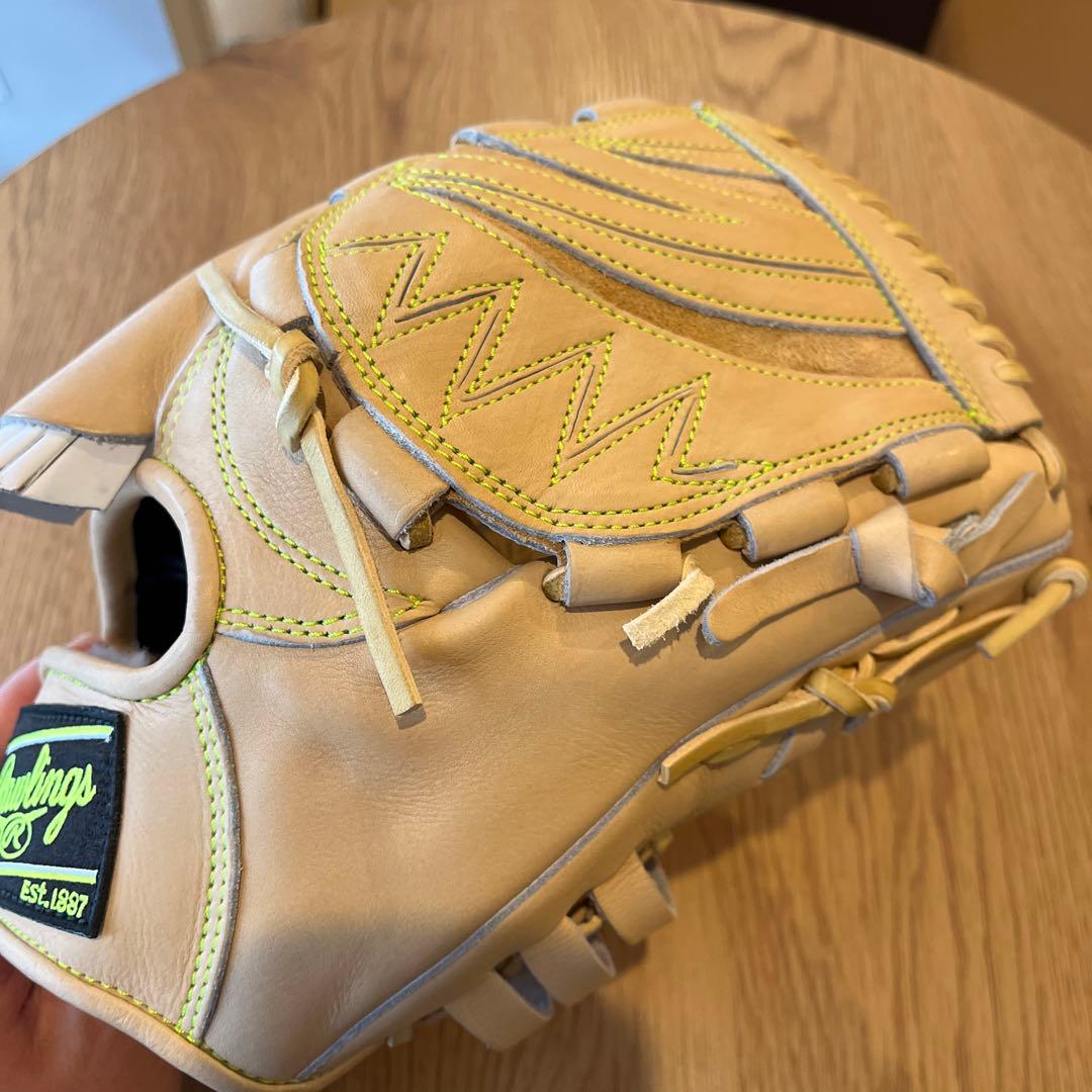 新品 値下げ中 ローリングス 硬式投手用 Aキャメル