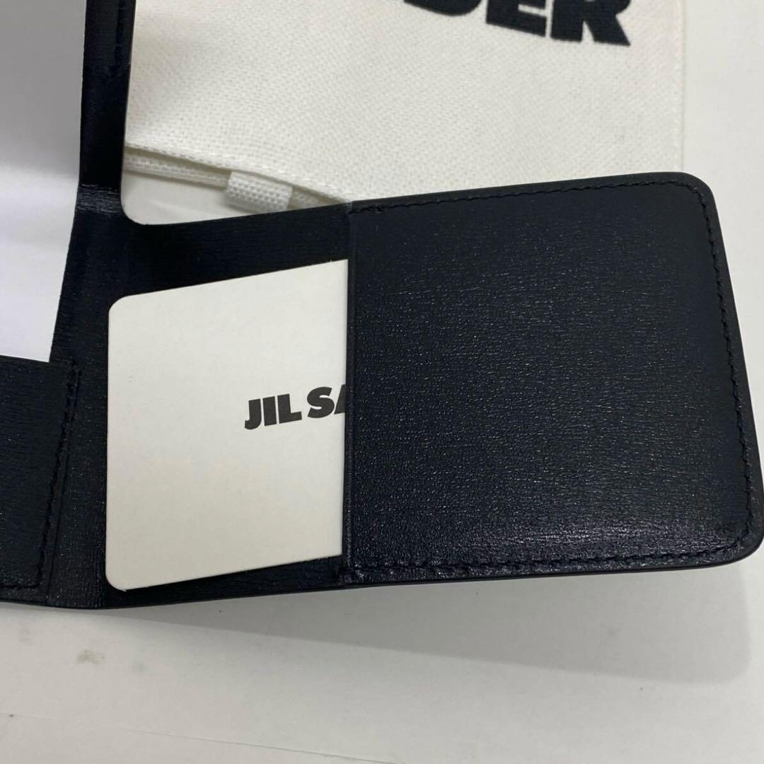 新品　ジルサンダー　レザー 名刺入れ ブラック　Jil Sander カード入れ