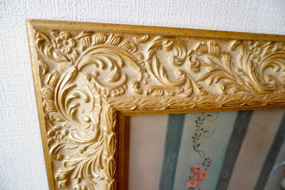 イタリア製 アートワーク アンティークゴールド フレーム