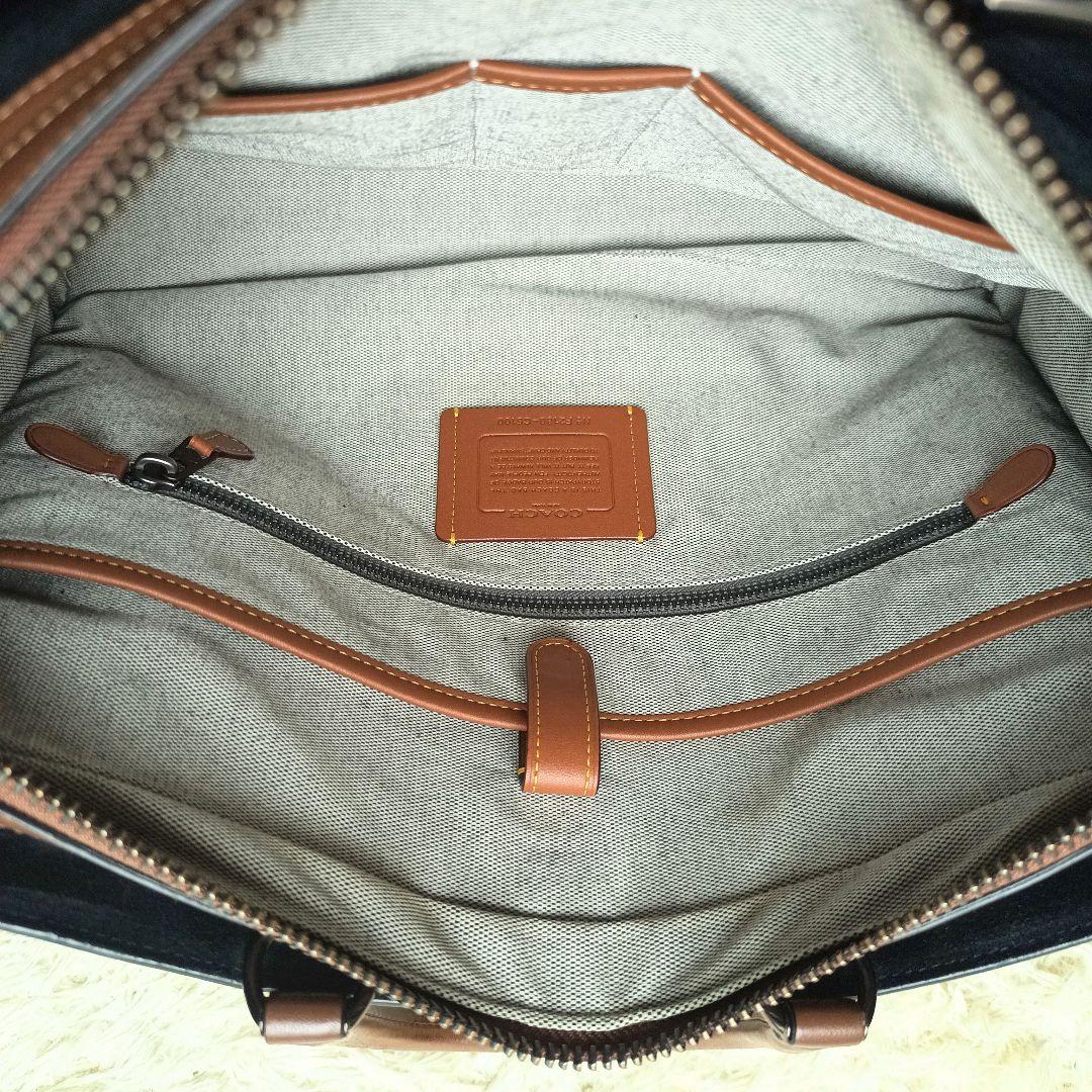 コーチ　ローグ　ブリーフ　ビジネスバッグ　グラブタンレザー　高級ライン