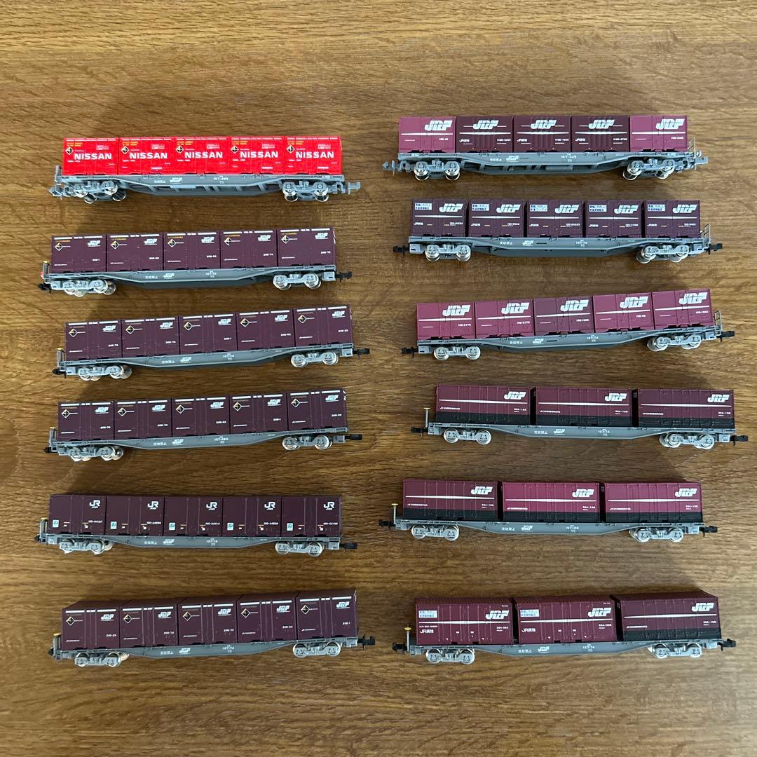 Nゲージ　JR コンテナ貨車12輌