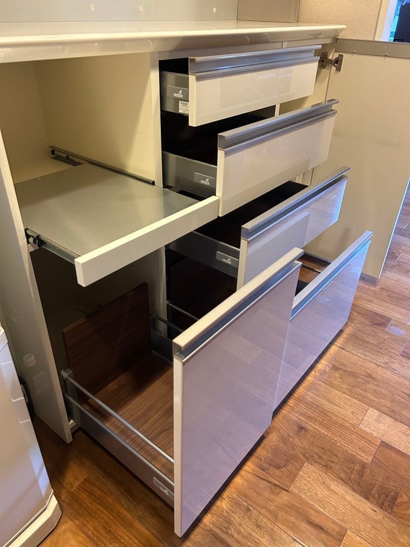 パモウナ 食器棚・キッチンカウンター・キッチンボード★幅140