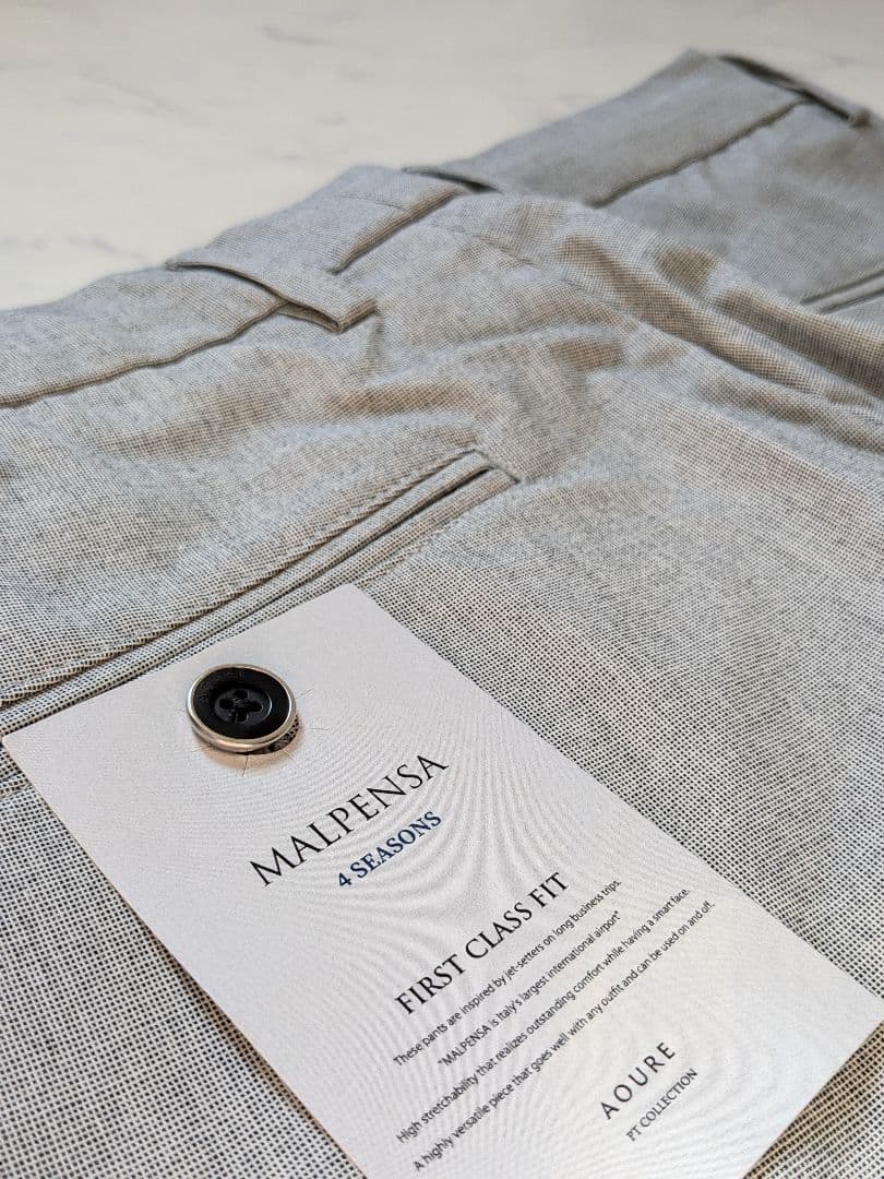 【新品未使用】AOURE パンツ\"マルペンサ\" 4seasons ピンヘッド