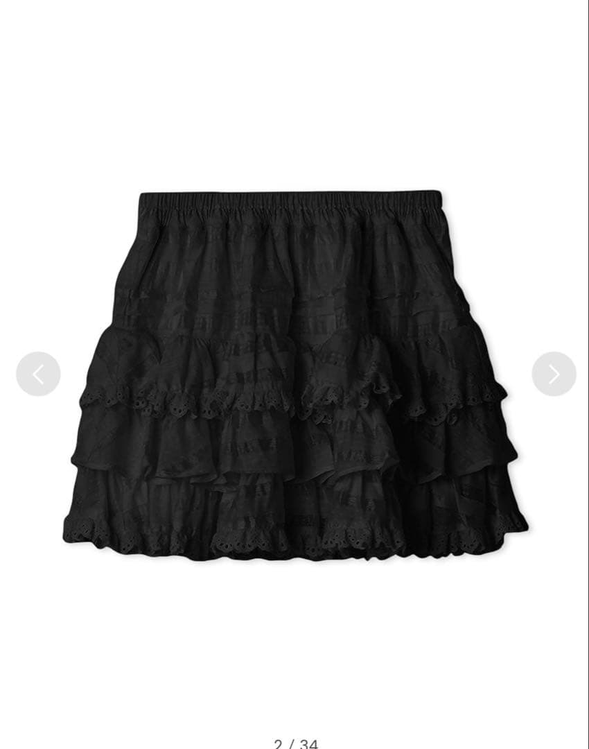 スナイデル　新作　今期　ラッフルティアードスカショーパン