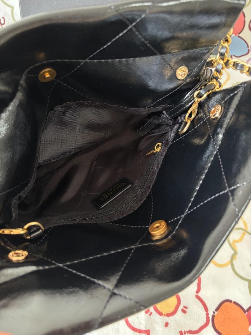 【未使用に近い】ハンドバッグ 黒 レザー ショルダーバッグ