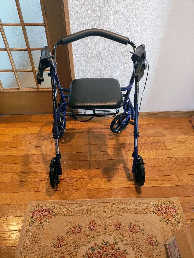 drive 青色 歩行器 座席・バスケット付き