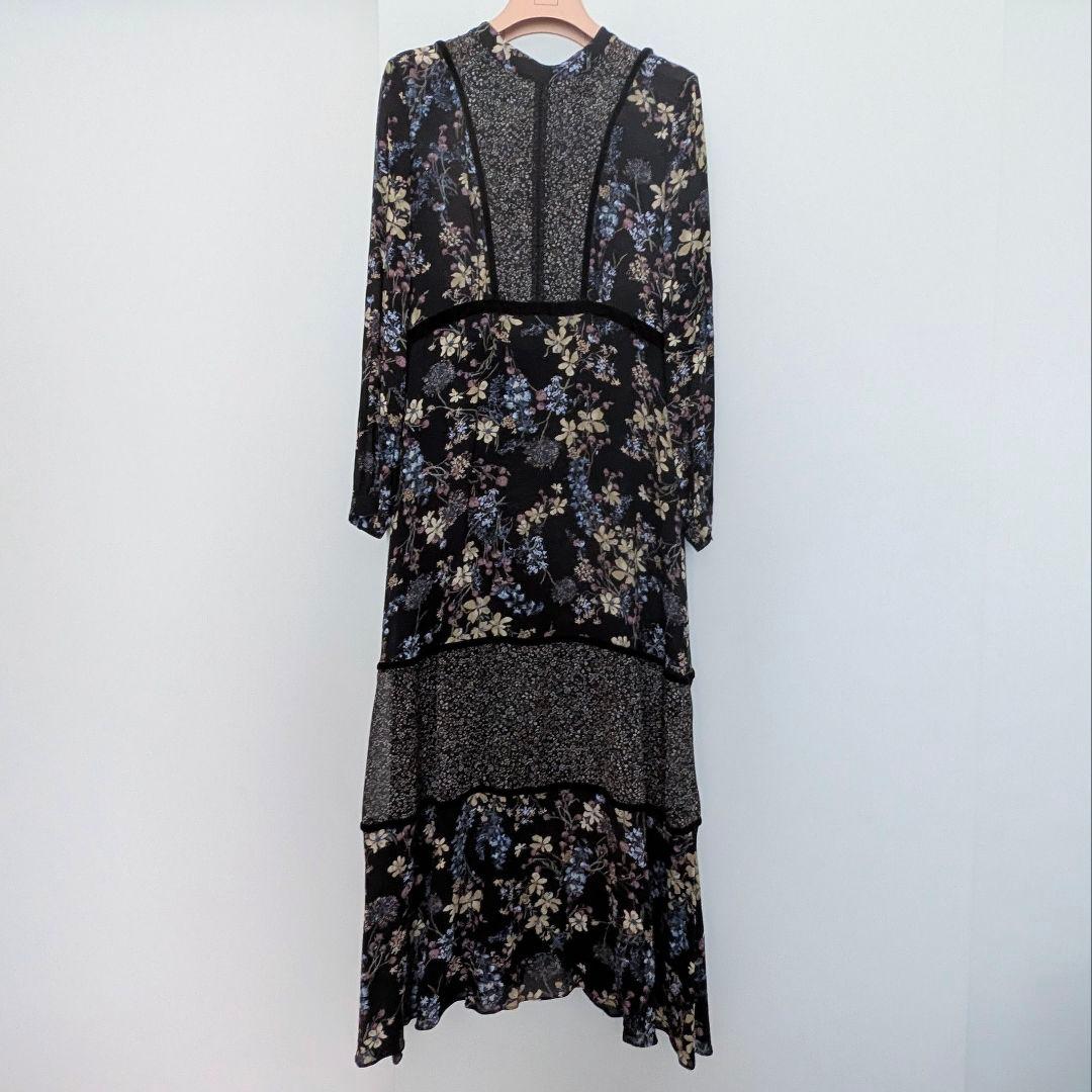 JILL STUART ジルスチュアート　ミックスフラワープリントワンピース　4