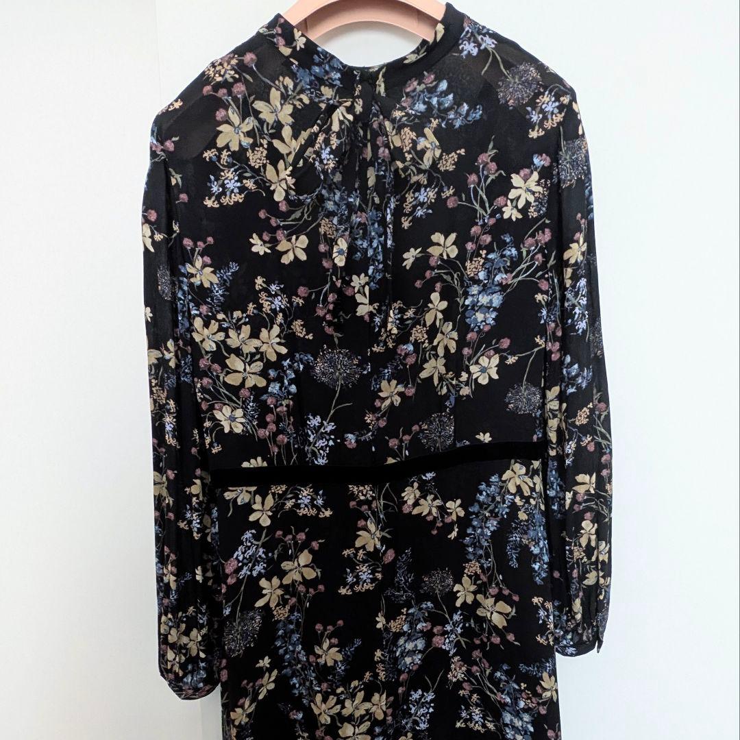 JILL STUART ジルスチュアート　ミックスフラワープリントワンピース　4