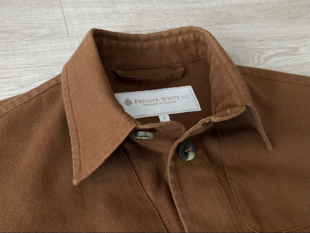 Private White V.C. シャツジャケット イギリス製 ブラウン