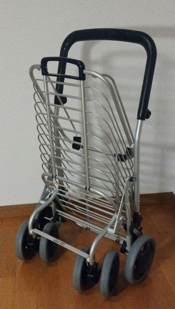 ユーバ産業 シルバーカー ワイヤーカート ブレーキ無 メッシュ紺