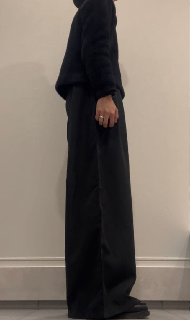 ヴィンテージ フレア スラックス 成人式◎ ブラック